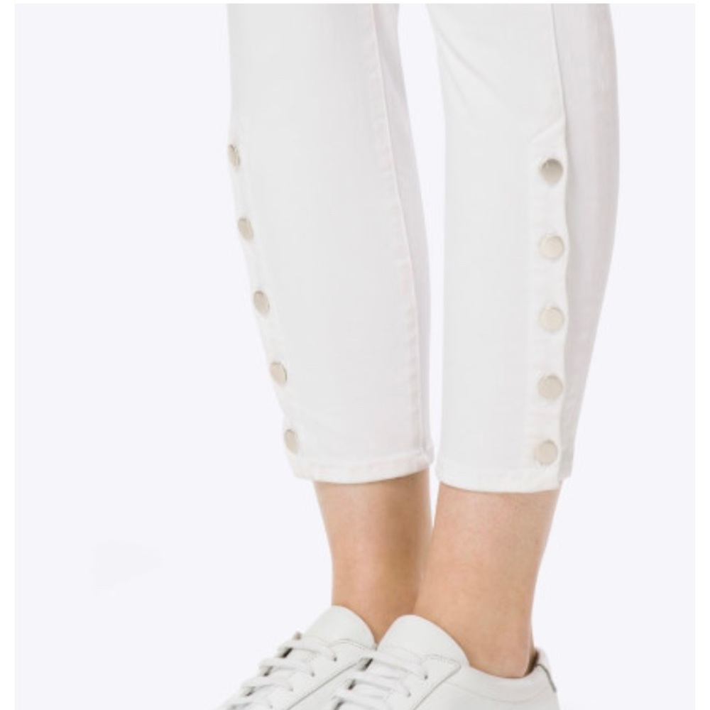 J BRAND WHITE MID RISE UTILITY PANTS - Picture 7 of 8